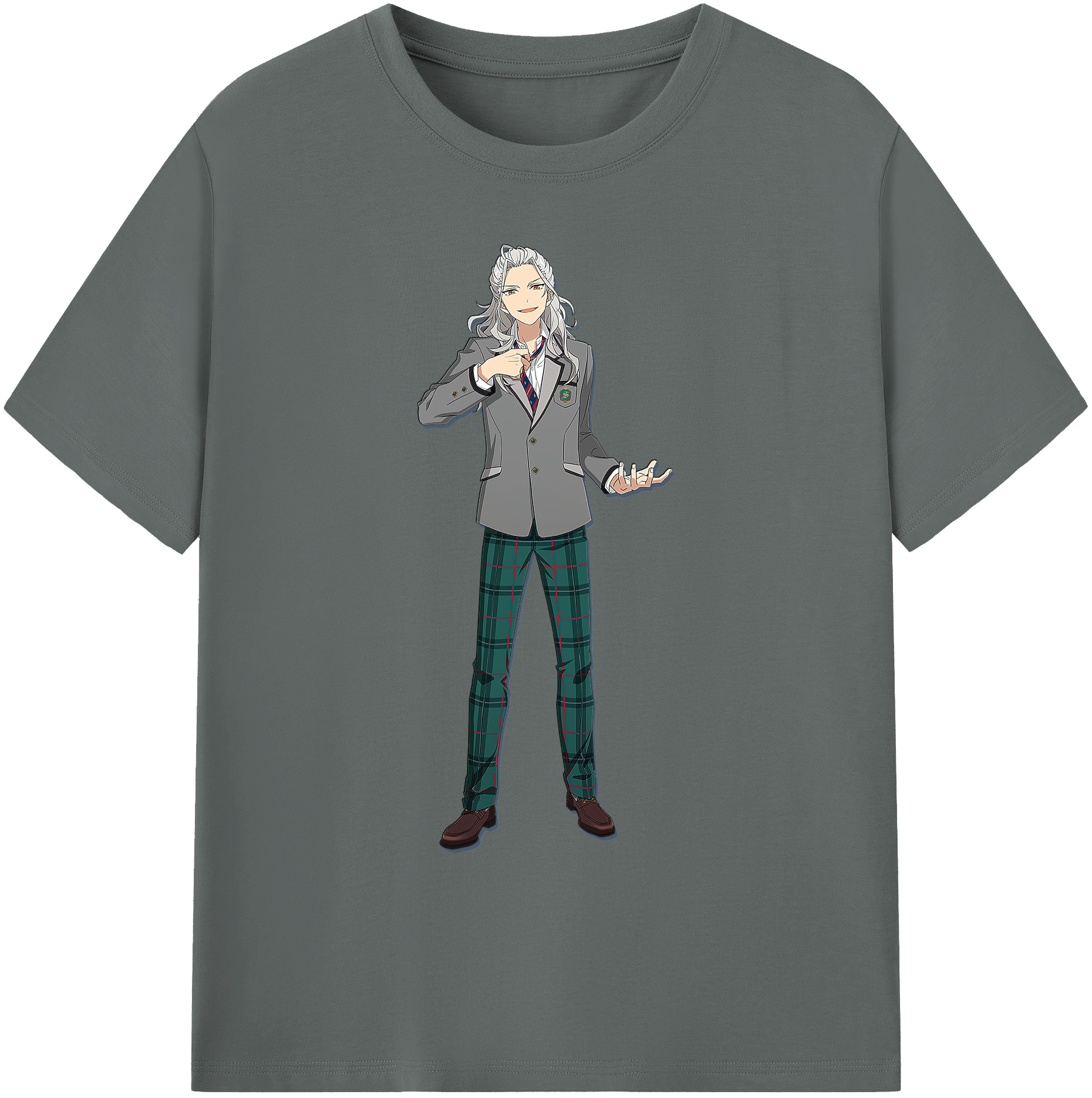 （画像用） あんさんぶるスターズ! Ensemble Stars 綿100％ メンズ半袖Tシャツ｜肌触りやわらか＆通気性